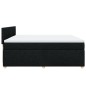 vidaXL Boxspringbett mit Matratze Schwarz 200x200 cm Stoff vidaXL Boxspringbett mit Matratze Schwarz 200x200 cm Stoff