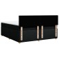 vidaXL Boxspringbett mit Matratze Schwarz 200x200 cm Stoff vidaXL Boxspringbett mit Matratze Schwarz 200x200 cm Stoff