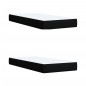 vidaXL Boxspringbett mit Matratze Schwarz 200x200 cm Stoff vidaXL Boxspringbett mit Matratze Schwarz 200x200 cm Stoff