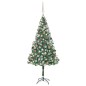 vidaXL Künstlicher Weihnachtsbaum mit Beleuchtung Kugeln Zapfen 180 cm vidaXL Künstlicher Weihnachtsbaum mit Beleuchtung Kugeln Zapfen 180 cm