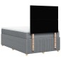 vidaXL Boxspringbett mit Matratze Hellgrau 120x200 cm Stoff vidaXL Boxspringbett mit Matratze Hellgrau 120x200 cm Stoff