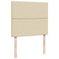 vidaXL Boxspringbett mit Matratze Creme 120x200 cm Stoff vidaXL Boxspringbett mit Matratze Creme 120x200 cm Stoff