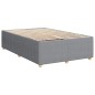 vidaXL Boxspringbett mit Matratze Hellgrau 120x200 cm Stoff vidaXL Boxspringbett mit Matratze Hellgrau 120x200 cm Stoff
