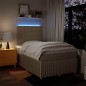 vidaXL Boxspringbett mit Matratze Creme 120x200 cm Stoff vidaXL Boxspringbett mit Matratze Creme 120x200 cm Stoff