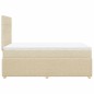 vidaXL Boxspringbett mit Matratze Creme 120x200 cm Stoff vidaXL Boxspringbett mit Matratze Creme 120x200 cm Stoff