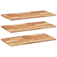 vidaXL Schweberegale 3 Stk. 80x40x2 cm Massivholz Akazie Ölbehandelt