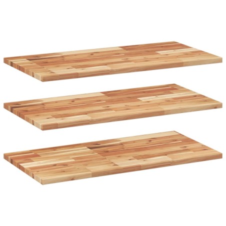 vidaXL Schweberegale 3 Stk. 80x40x2 cm Massivholz Akazie Ölbehandelt