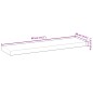 vidaXL Schweberegal 80x20x4 cm Massivholz Akazie Ölbehandelt vidaXL Schweberegal 80x20x4 cm Massivholz Akazie Ölbehandelt