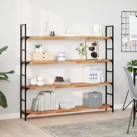 vidaXL Schweberegale 3 Stk. 140x20x4 cm Massivholz Akazie Ölbehandelt