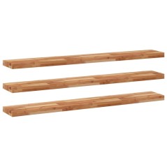 vidaXL Schweberegale 3 Stk. 140x20x4 cm Massivholz Akazie Ölbehandelt