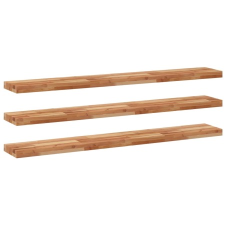 vidaXL Schweberegale 3 Stk. 140x20x4 cm Massivholz Akazie Ölbehandelt