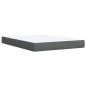 vidaXL Boxspringbett mit Matratze Dunkelgrau 140x200 cm Stoff vidaXL Boxspringbett mit Matratze Dunkelgrau 140x200 cm Stoff
