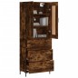 Highboard Räuchereiche 69,5x34x180 cm Holzwerkstoff Highboard Räuchereiche 69,5x34x180 cm Holzwerkstoff