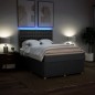 vidaXL Boxspringbett mit Matratze Dunkelgrau 140x200 cm Stoff vidaXL Boxspringbett mit Matratze Dunkelgrau 140x200 cm Stoff