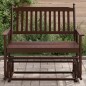 vidaXL Schaukelbank Braun 118x70x104,5 cm Massivholz Pappel vidaXL Schaukelbank Braun 118x70x104,5 cm Massivholz Pappel