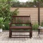 vidaXL Schaukelbank Braun 118x70x104,5 cm Massivholz Pappel vidaXL Schaukelbank Braun 118x70x104,5 cm Massivholz Pappel