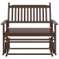 vidaXL Schaukelbank Braun 118x70x104,5 cm Massivholz Pappel vidaXL Schaukelbank Braun 118x70x104,5 cm Massivholz Pappel