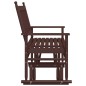 vidaXL Schaukelbank Braun 118x70x104,5 cm Massivholz Pappel vidaXL Schaukelbank Braun 118x70x104,5 cm Massivholz Pappel