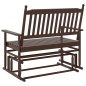 vidaXL Schaukelbank Braun 118x70x104,5 cm Massivholz Pappel vidaXL Schaukelbank Braun 118x70x104,5 cm Massivholz Pappel