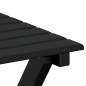 vidaXL Beistelltisch Klappbar Schwarz Massivholz Pappel vidaXL Beistelltisch Klappbar Schwarz Massivholz Pappel