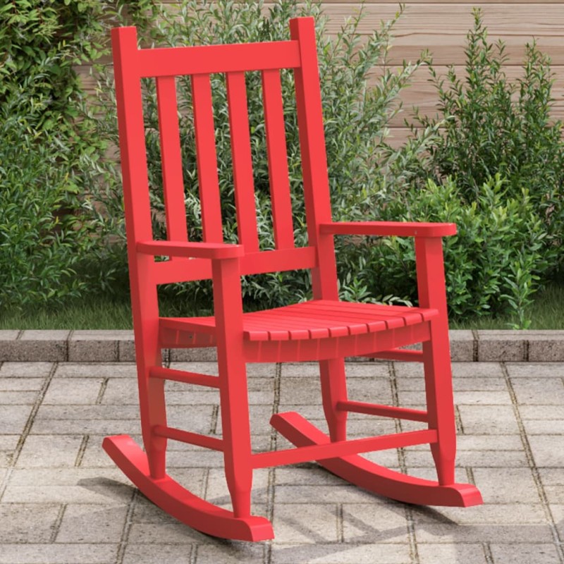 vidaXL Schaukelstuhl für Kinder Rot Massivholz Pappel vidaXL Schaukelstuhl für Kinder Rot Massivholz Pappel