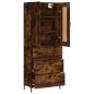 Highboard Räuchereiche 69,5x34x180 cm Holzwerkstoff Highboard Räuchereiche 69,5x34x180 cm Holzwerkstoff