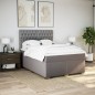 vidaXL Boxspringbett mit Matratze Taupe 140x190 cm Stoff vidaXL Boxspringbett mit Matratze Taupe 140x190 cm Stoff