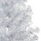 Künstlicher Weihnachtsbaum mit LEDs & Kugeln Silbern 240 cm PET Künstlicher Weihnachtsbaum mit LEDs & Kugeln Silbern 240 cm PET