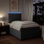 vidaXL Boxspringbett mit Matratze Dunkelgrau 120x200 cm Stoff vidaXL Boxspringbett mit Matratze Dunkelgrau 120x200 cm Stoff