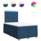 vidaXL Boxspringbett mit Matratze Blau 120x200 cm Stoff vidaXL Boxspringbett mit Matratze Blau 120x200 cm Stoff