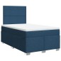 vidaXL Boxspringbett mit Matratze Blau 120x200 cm Stoff vidaXL Boxspringbett mit Matratze Blau 120x200 cm Stoff