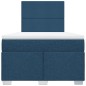 vidaXL Boxspringbett mit Matratze Blau 120x200 cm Stoff vidaXL Boxspringbett mit Matratze Blau 120x200 cm Stoff