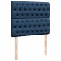 vidaXL Boxspringbett mit Matratze Blau 120x200 cm Stoff vidaXL Boxspringbett mit Matratze Blau 120x200 cm Stoff