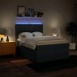 vidaXL Boxspringbett mit Matratze Blau 140x190 cm Stoff vidaXL Boxspringbett mit Matratze Blau 140x190 cm Stoff