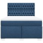 vidaXL Boxspringbett mit Matratze Blau 140x190 cm Stoff vidaXL Boxspringbett mit Matratze Blau 140x190 cm Stoff