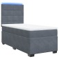 vidaXL Boxspringbett mit Matratze Dunkelgrau 80x200 cm Samt vidaXL Boxspringbett mit Matratze Dunkelgrau 80x200 cm Samt