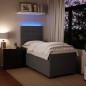 vidaXL Boxspringbett mit Matratze Dunkelgrau 80x200 cm Samt vidaXL Boxspringbett mit Matratze Dunkelgrau 80x200 cm Samt