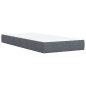 vidaXL Boxspringbett mit Matratze Dunkelgrau 100x200 cm Samt vidaXL Boxspringbett mit Matratze Dunkelgrau 100x200 cm Samt