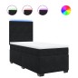 vidaXL Boxspringbett mit Matratze Schwarz 90x190 cm Samt vidaXL Boxspringbett mit Matratze Schwarz 90x190 cm Samt