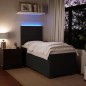 vidaXL Boxspringbett mit Matratze Schwarz 90x190 cm Samt vidaXL Boxspringbett mit Matratze Schwarz 90x190 cm Samt