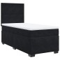 vidaXL Boxspringbett mit Matratze Schwarz 90x190 cm Samt vidaXL Boxspringbett mit Matratze Schwarz 90x190 cm Samt
