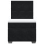 vidaXL Boxspringbett mit Matratze Schwarz 90x190 cm Samt vidaXL Boxspringbett mit Matratze Schwarz 90x190 cm Samt