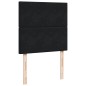 vidaXL Boxspringbett mit Matratze Schwarz 90x190 cm Samt vidaXL Boxspringbett mit Matratze Schwarz 90x190 cm Samt