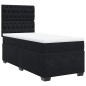 vidaXL Boxspringbett mit Matratze Schwarz 90x190 cm Samt vidaXL Boxspringbett mit Matratze Schwarz 90x190 cm Samt