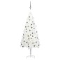 vidaXL Künstlicher Weihnachtsbaum mit Beleuchtung & Kugeln Weiß 120 cm vidaXL Künstlicher Weihnachtsbaum mit Beleuchtung & Kugeln Weiß 120 cm