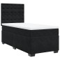 vidaXL Boxspringbett mit Matratze Schwarz 90x200 cm Samt vidaXL Boxspringbett mit Matratze Schwarz 90x200 cm Samt