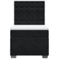 vidaXL Boxspringbett mit Matratze Schwarz 90x200 cm Samt vidaXL Boxspringbett mit Matratze Schwarz 90x200 cm Samt