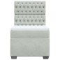 vidaXL Boxspringbett mit Matratze Hellgrau 80x200 cm Samt vidaXL Boxspringbett mit Matratze Hellgrau 80x200 cm Samt