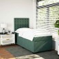 vidaXL Boxspringbett mit Matratze Dunkelgrün 80x200 cm Samt vidaXL Boxspringbett mit Matratze Dunkelgrün 80x200 cm Samt