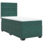 vidaXL Boxspringbett mit Matratze Dunkelgrün 80x200 cm Samt vidaXL Boxspringbett mit Matratze Dunkelgrün 80x200 cm Samt